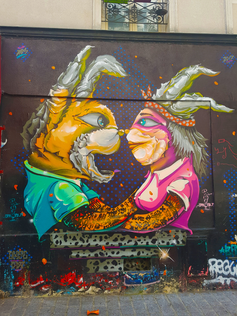 Fresque street art à Paris