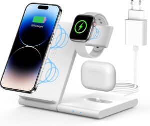 Offrir le Chargeur sans Fil 3 en 1 pour iPhone et Apple Watch