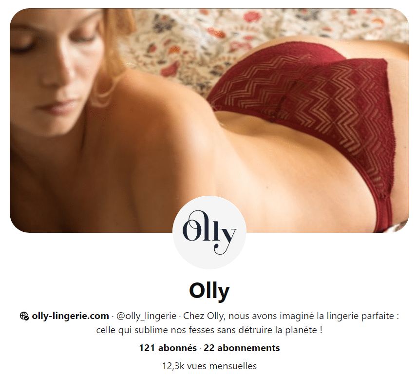 Le profil  Pinterest d'Olly