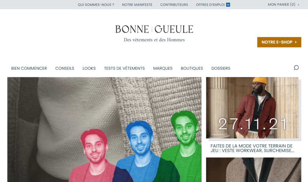Bonne Gueule Homepage