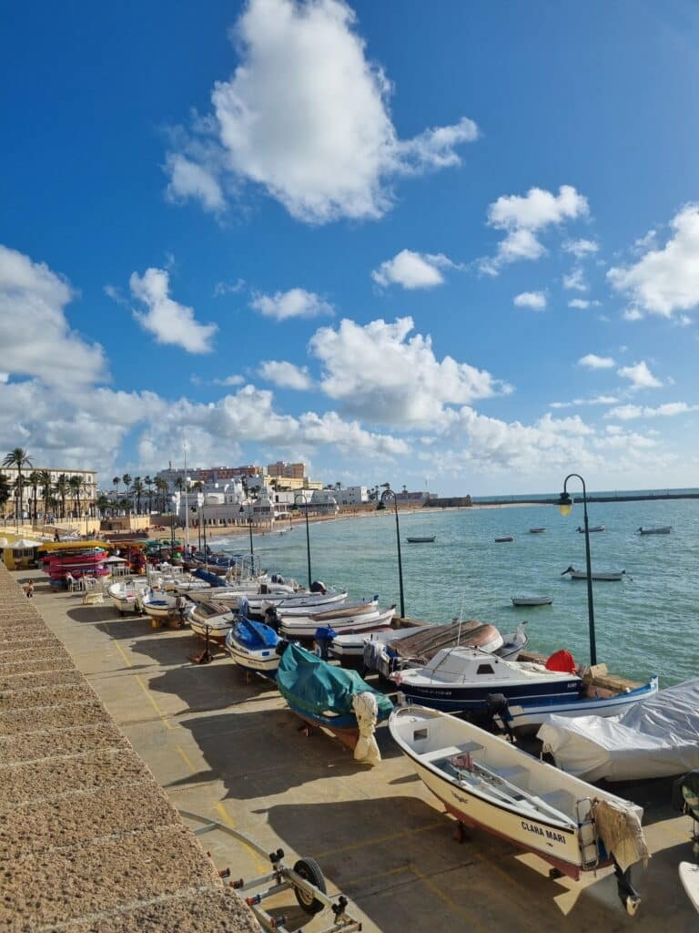 Le front de mer à Cadiz