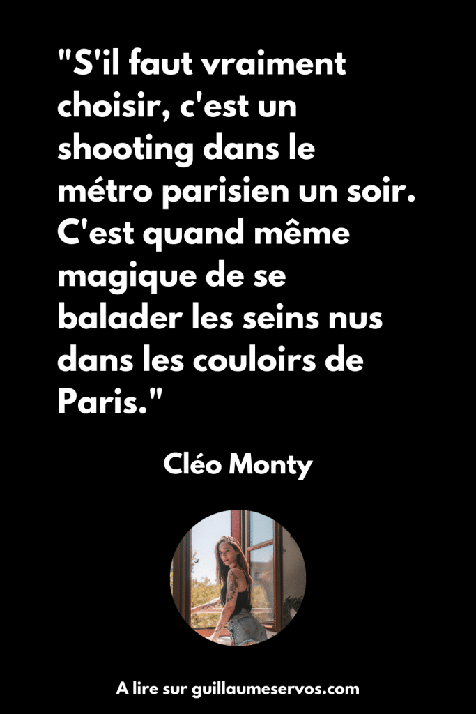 Citation de Cléo Monty
