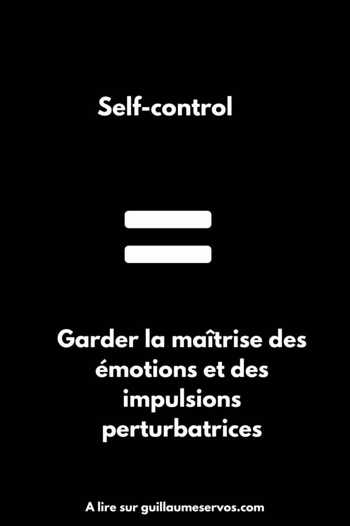 Infographie Self-control