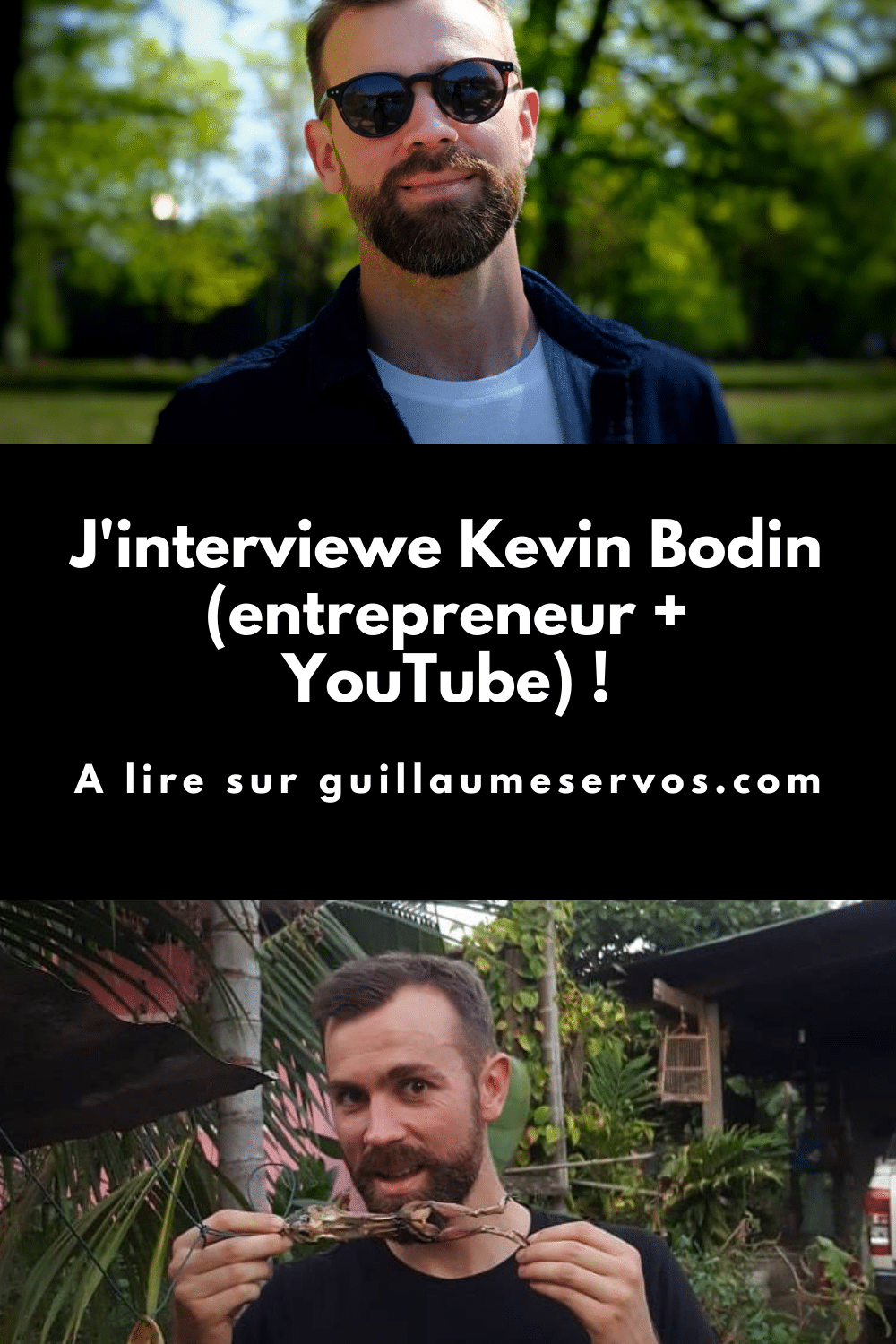 Découvre mon interview avec Kevin Bodin, entrepreneur et youtubeur. Au menu : son rapport à l'entrepreneuriat, à sa chaîne YouTube, aux réseaux sociaux et au voyage.