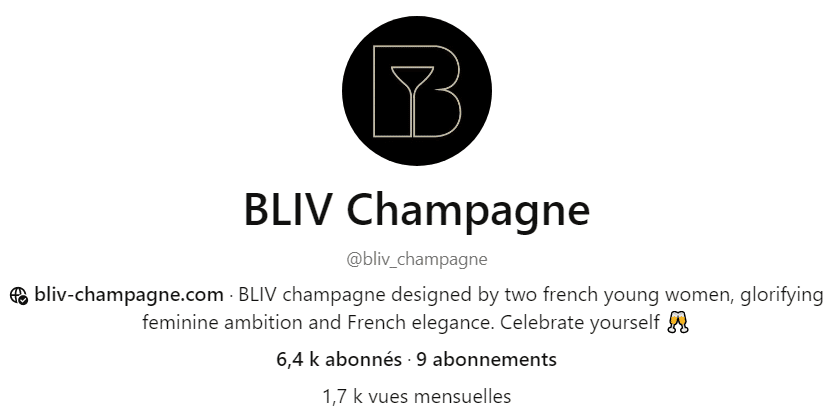 Profil Pinterest de BLIV Champagne