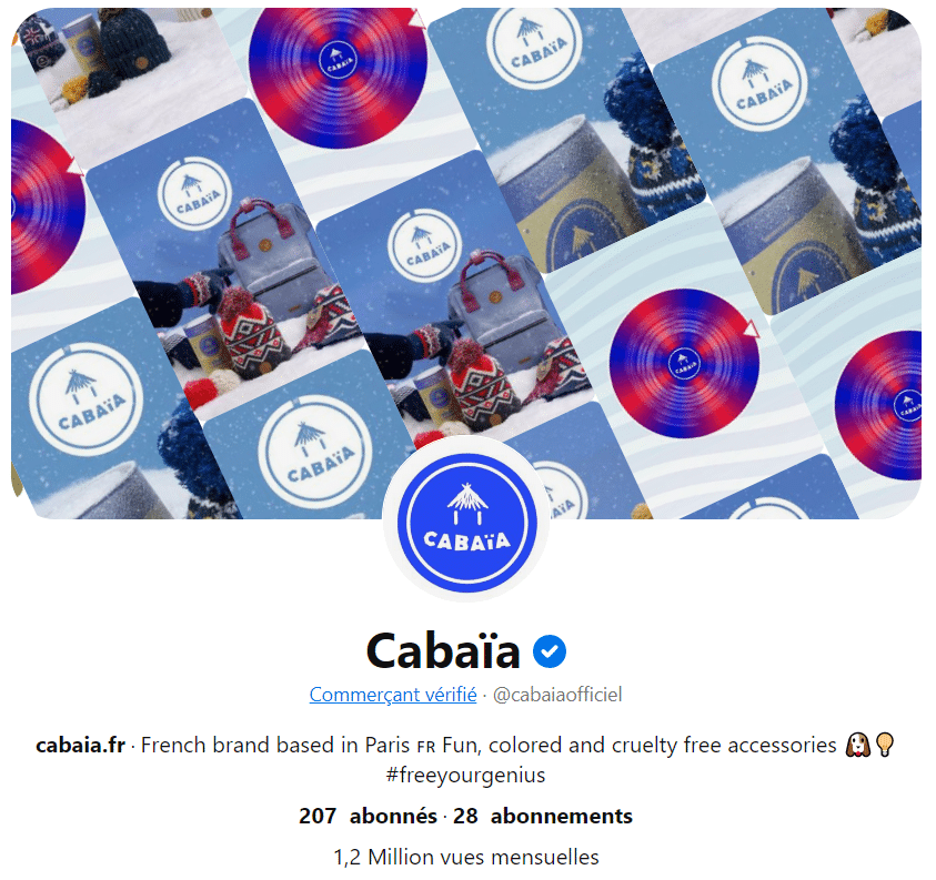 Couverture du profil Pinterest de Cabaïa
