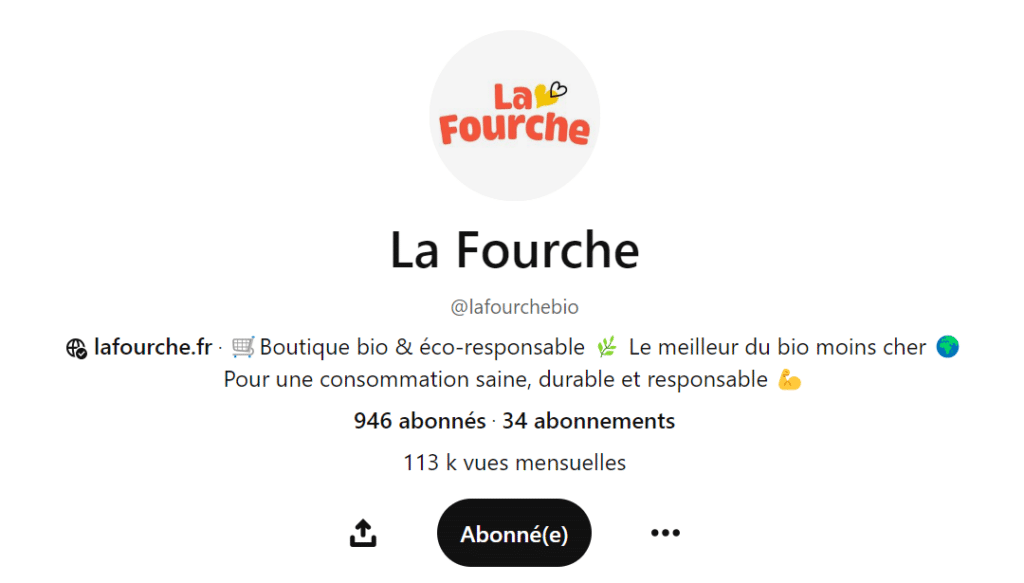 Le profil Pinterest de La Fourche
