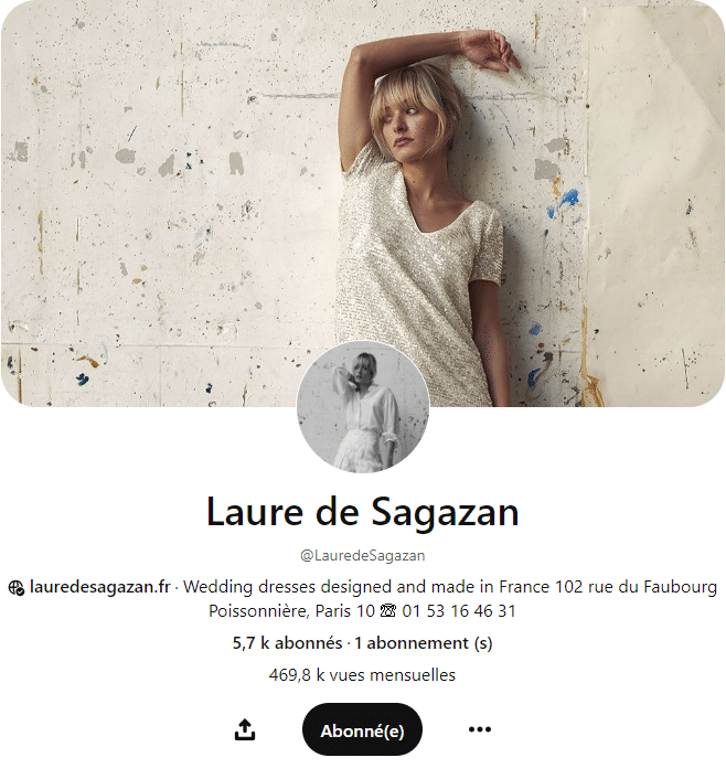 Couverture du profil Pinterest de Laure de Sagazan