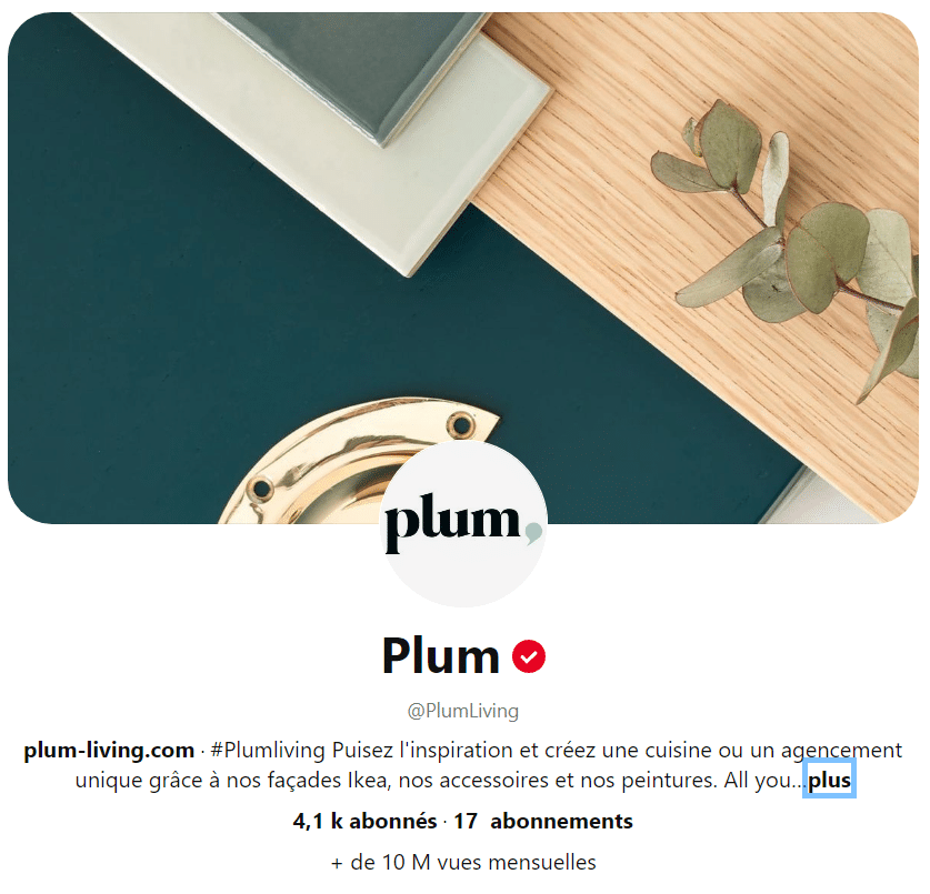 Profil Pinterest de Plum Living