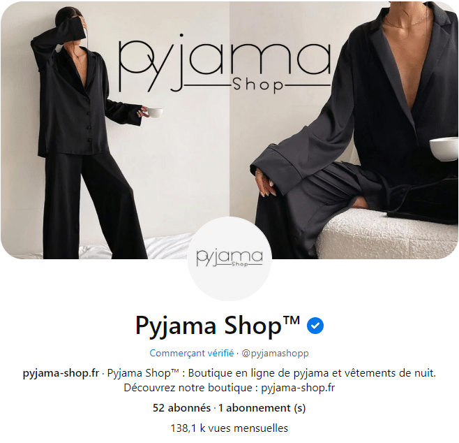 Profil Pinterest de Pyjama Shop