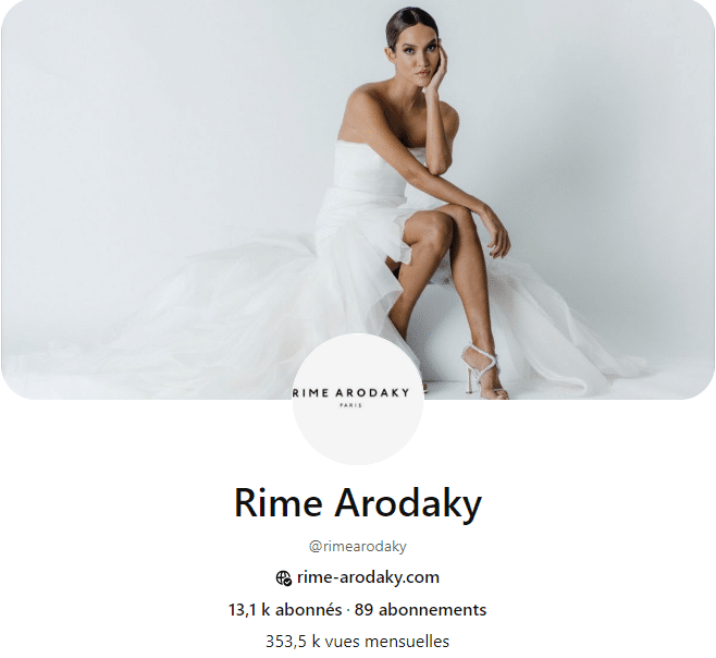 Le profil Pinterest de Rime Arodaky
