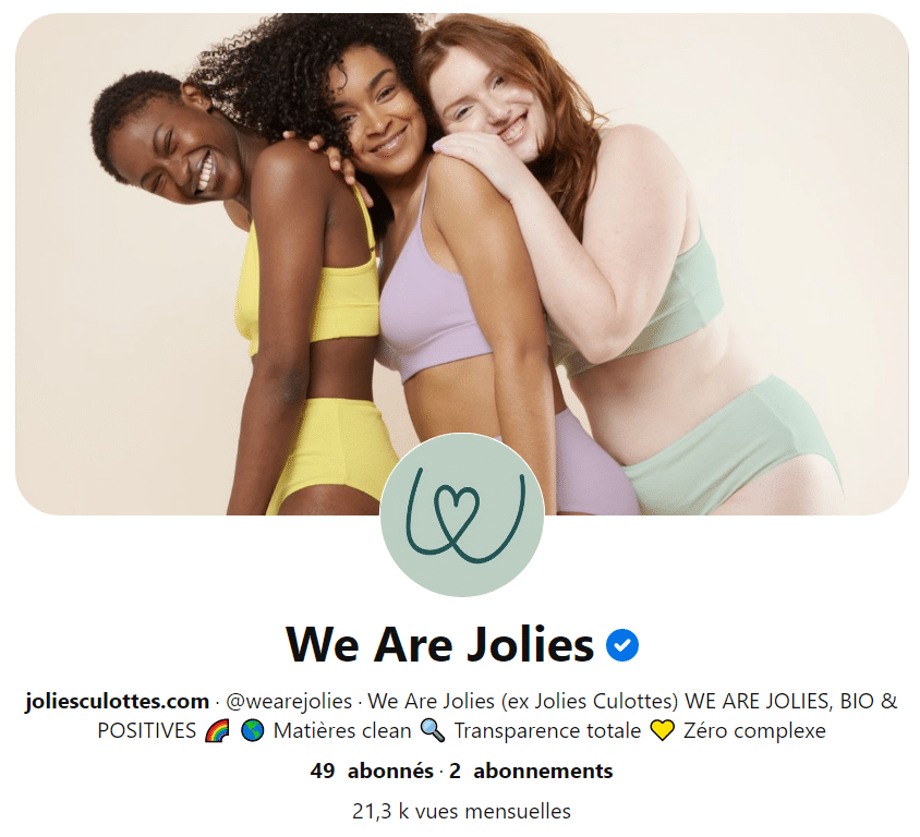 Profil Pinterest de We Are Jolies