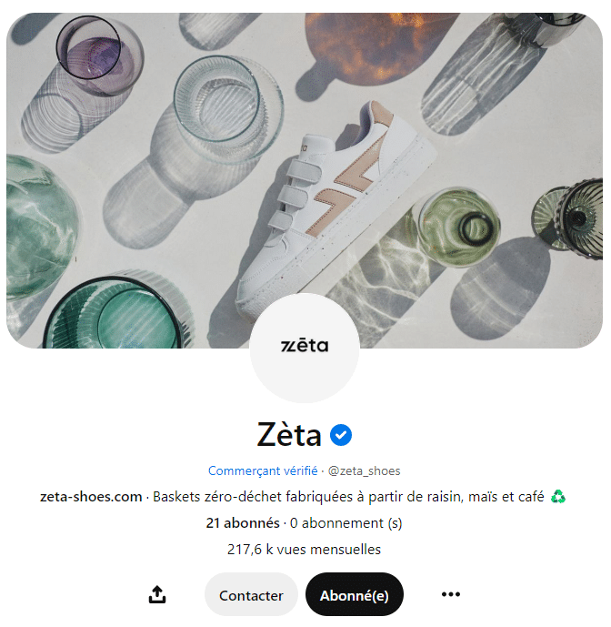 Profil Pinterest de Zèta Shoes
