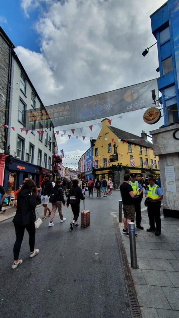 Le centre-ville de Galway