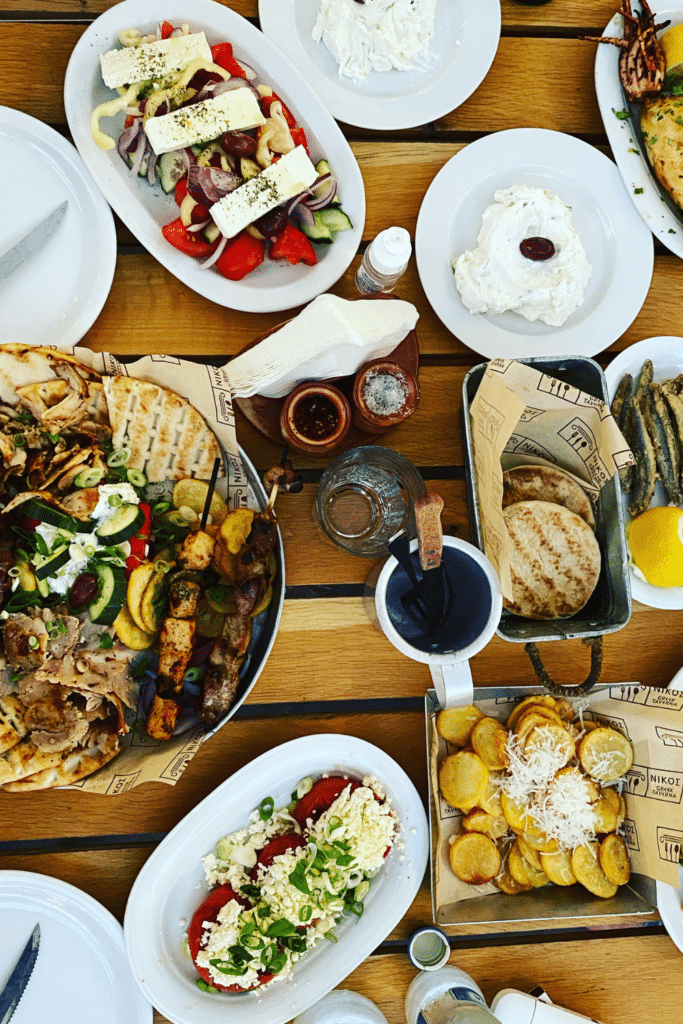 Prix des restaurants à Santorin en Grèce