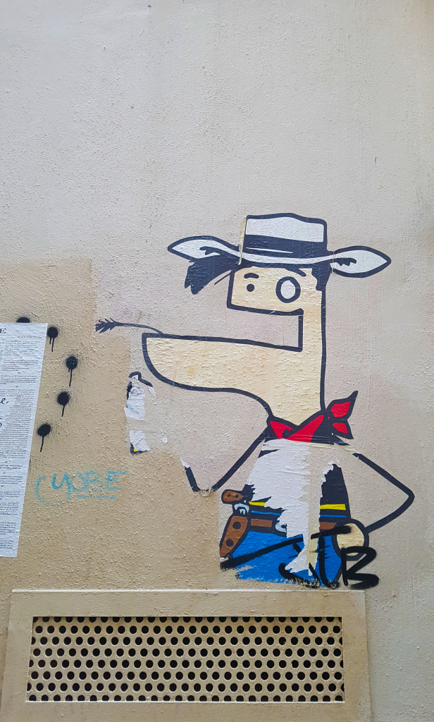 Toctoc est dans le Marais, street art Paris.